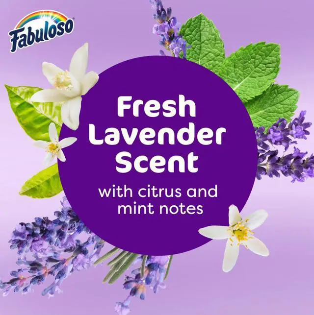 Alt view image 2 of 6 - Fabuloso 2X Multi-Purpose Cleaner, No Rinse Floor Cleaner, Lavender Scent, 56 fl oz