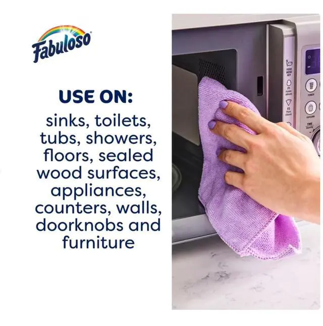 Alt view image 6 of 6 - Fabuloso 2X Multi-Purpose Cleaner, No Rinse Floor Cleaner, Lavender Scent, 56 fl oz