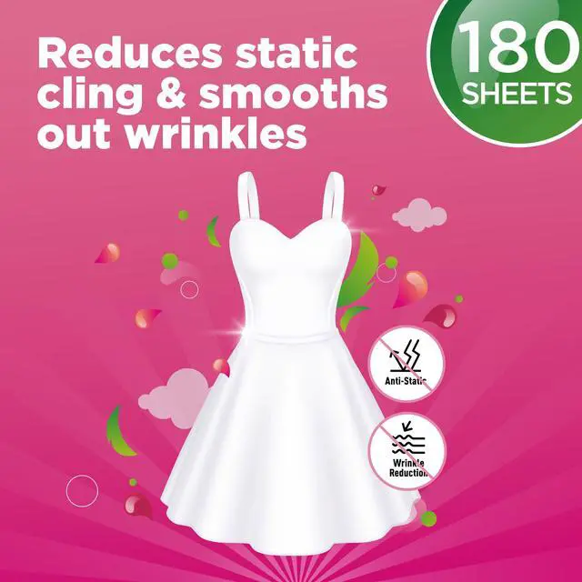 Alt view image 7 of 7 - Great Value Ultimate Fresh Dryer Sheets, Paradise Fresh, 180 Count, Compare to Gain®