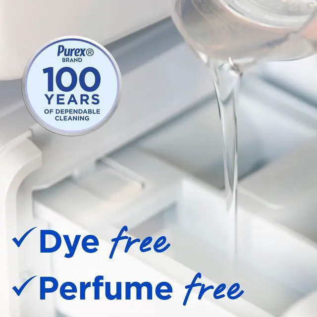 Alt view image 3 of 7 - Purex Free & Clear Liquid Detergent, Sensitive Skin, 150 fl oz, 115 loads