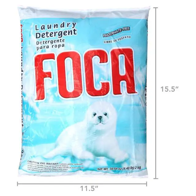 Alt view image 2 of 7 - Foca Powder Laundry Detergent for Tough Stains, Enzyme Formula, 4.40 lbs