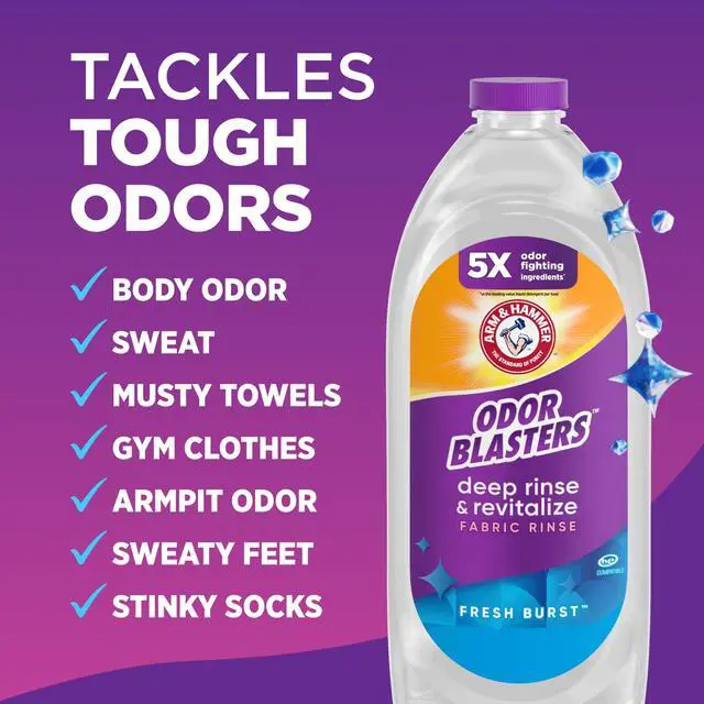 Alt view image 3 of 6 - ARM & HAMMER Odor Blasters Deep Rinse and Revitalize Fabric Rinse, Fresh Burst, 28 fl oz