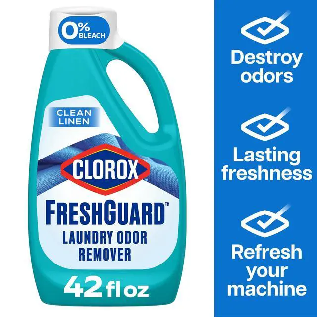Alt view image 2 of 6 - Clorox Fresh Guard Laundry Odor Remover, 0% Bleach, Color Safe, Clean Linen Scent, 42 fl oz