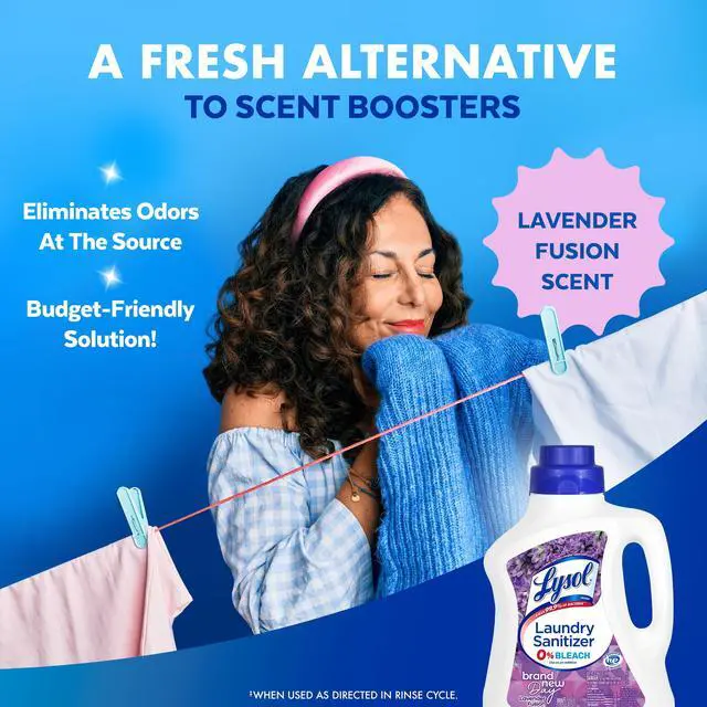 Alt view image 3 of 6 - Lysol® Laundry Sanitizer Additive, Eliminates Odor Causing Bacteria, Fresh Blossoms, 41oz