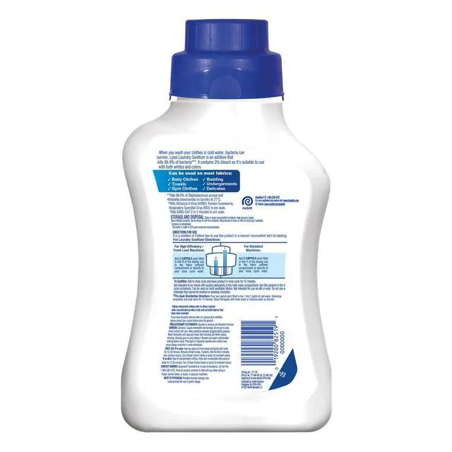 Alt view image 6 of 6 - Lysol® Laundry Sanitizer Additive, Eliminates Odor Causing Bacteria, Fresh Blossoms, 41oz