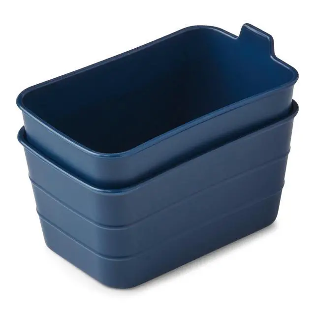 Alt view image 2 of 6 - Mainstays 5-Piece Flexible Plastic Drawer Organizer Set, Assorted Colors