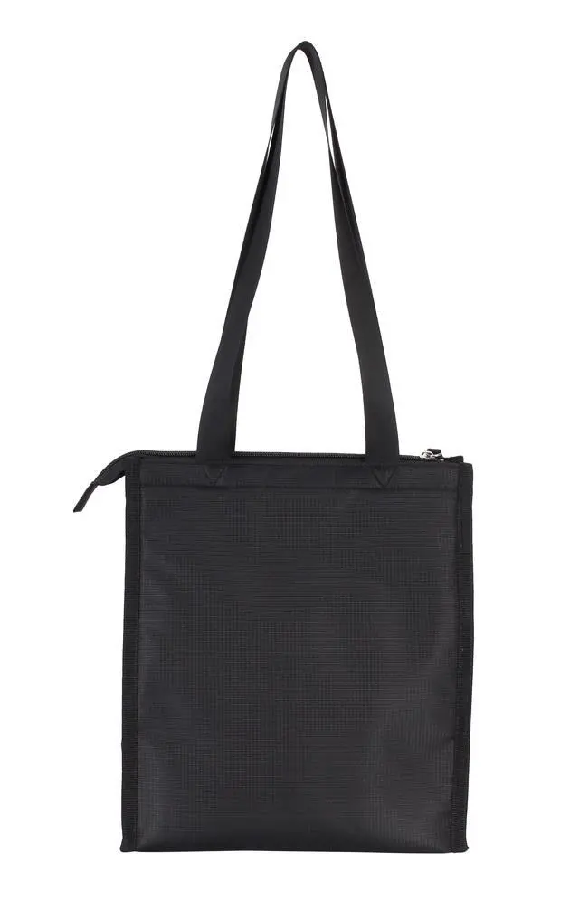 Alt view image 4 of 5 - Mainstays Black Polyester Zippered Reusable Lunch Bag, 7.5 L