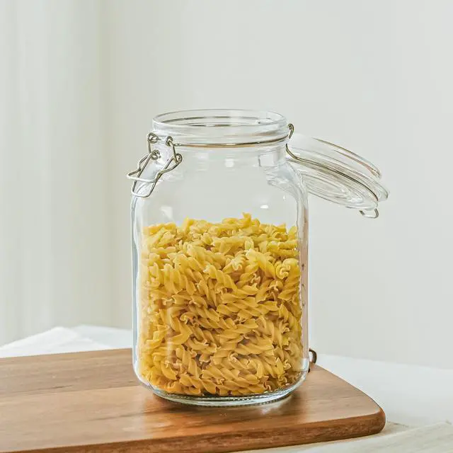 Main image of Mainstays 67 oz Glass Airtight Food Storage Jar Canister with Locking Lid, Kitchen Pantry Storage Container for Dry Food, Coffee, Sugar and Pantry Organization