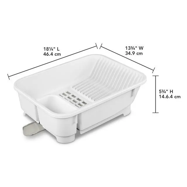 Alt view image 2 of 7 - Mainstays Kitchen Sink Organizer Set with Self-Draining Caddy, Soap Dispenser, Sponge Holder and Retractable Spout for Sink Storage, White