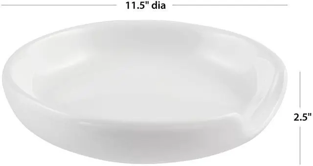 Alt view image 2 of 5 - Mainstays Stoneware Kitchen Spoon Rest, Ceramic Utensil Holder for Stove Top Cooking Spoons, Ladles and Spatulas, White