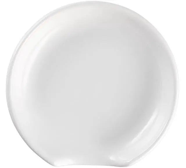 Alt view image 3 of 5 - Mainstays Stoneware Kitchen Spoon Rest, Ceramic Utensil Holder for Stove Top Cooking Spoons, Ladles and Spatulas, White