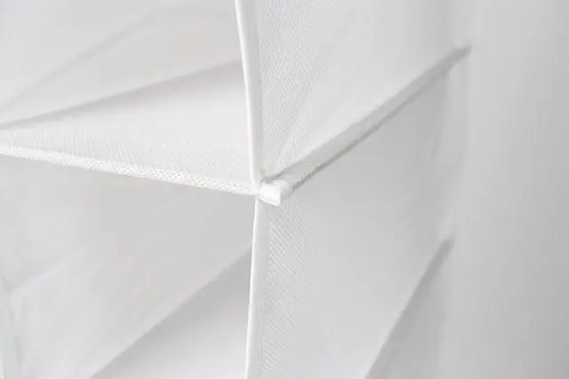 Alt view image 5 of 6 - Mainstays 10 Shelf Hanging Closet Storage Shoe Organizer for Shoes, Non Woven, Arctic White