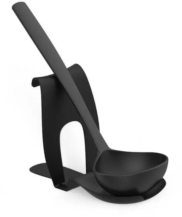 Main image of Mainstays Spoon Rest and Pot Lid Holder Black Metal