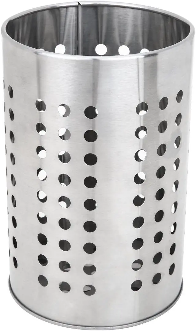 Main image of Mainstays Utensil Holder, Stainless Steel Kitchen Utensil Organizer for Countertop Storage