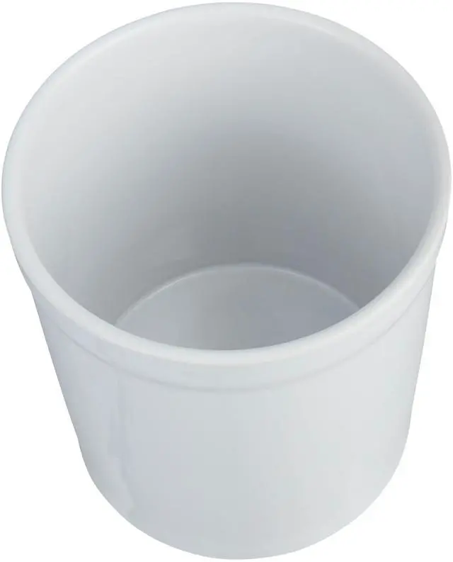 Alt view image 3 of 4 - Mainstays Glazed Stoneware Kitchen Utensil Holder, Ceramic Countertop Utensil Crock for Spoons, Spatulas and Cooking Tools, White