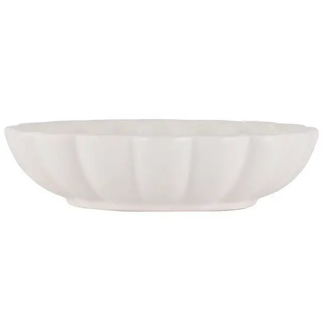 Alt view image 5 of 7 - Mainstays Scalloped White Decorative Tabletop Bowl