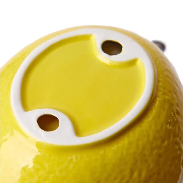 Alt view image 6 of 7 - Mainstays Yellow Ceramic Lemon Bowl, 8.07" L x 5.51" W x 2.75" H