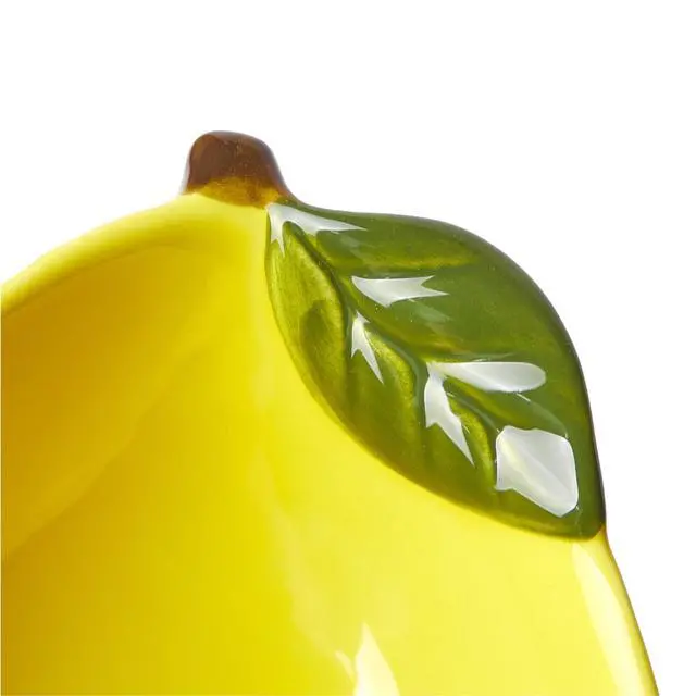 Alt view image 2 of 7 - Mainstays Yellow Ceramic Lemon Bowl, 8.07" L x 5.51" W x 2.75" H