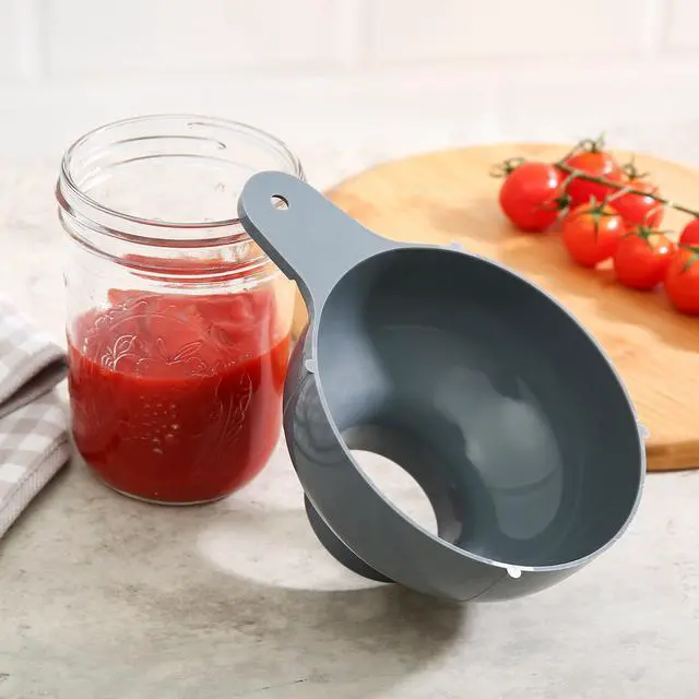 Alt view image 4 of 6 - Mainstays Plastic Canning Funnel for Mason Jars, Home Canning Essentials, Gray