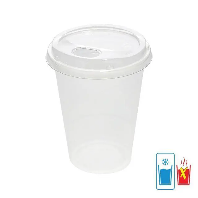 Alt view image 7 of 7 - Great Value Disposable Plastic Cups and Lids, Clear, 16 oz, 25 Count, (Cup and Lid Combo)
