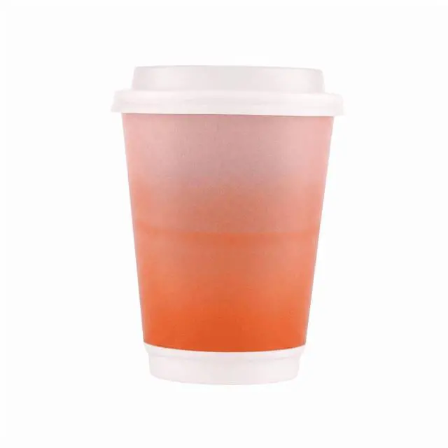 Alt view image 4 of 5 - Great Value 12 oz Insulated Hot Cups with Lids, 40 Count