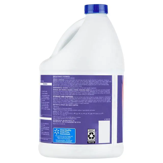 Alt view image 5 of 6 - Great Value Concentrated Liquid Bleach, 121 fl oz