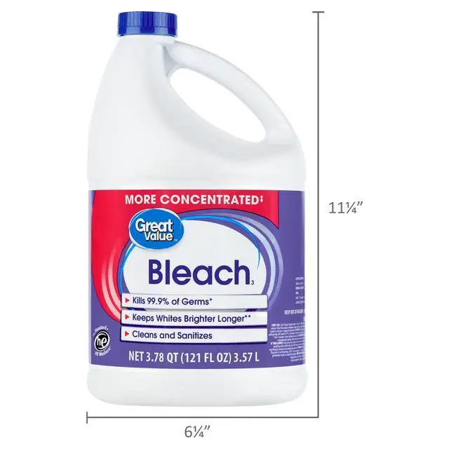 Alt view image 2 of 6 - Great Value Concentrated Liquid Bleach, 121 fl oz