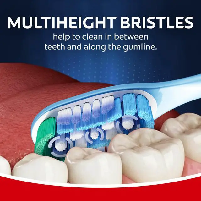 Alt view image 3 of 6 - Colgate 360 Deep Clean Toothbrush Pack, Medium Adult Toothbrushes, 2 Pack