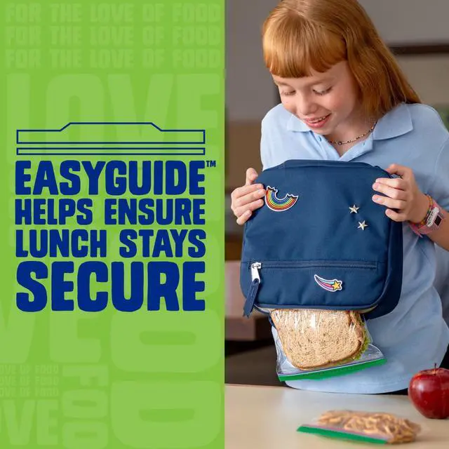 Alt view image 3 of 6 - Ziploc Sandwich Bag For Food Storage, School Supplies, Grip 'n Seal Technology, Zipper, 200 Count