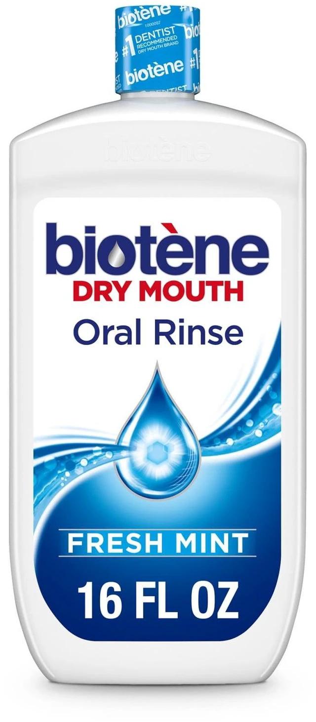 Main image of Biotene Oral Rinse Moisturizing Mouthwash for Dry Mouth Relief, Mint, for Children & Adults 16 Fl Oz