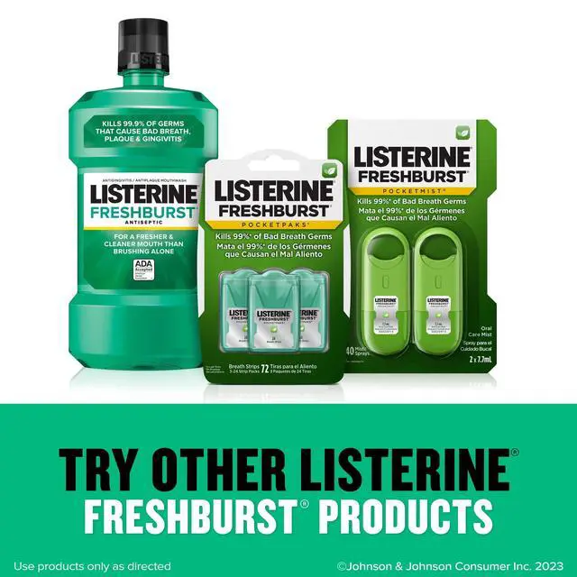 Alt view image 5 of 6 - Listerine Freshburst PocketPaks Oral Care Breath Strips, 24 Count, 3 Pack