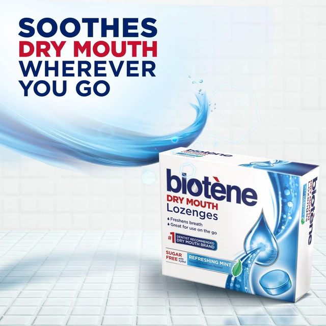 Alt view image 2 of 5 - Biotene Dry Mouth Lozenges for Fresh Breath, Refreshing Mint - 27 Count, for 12+ Years