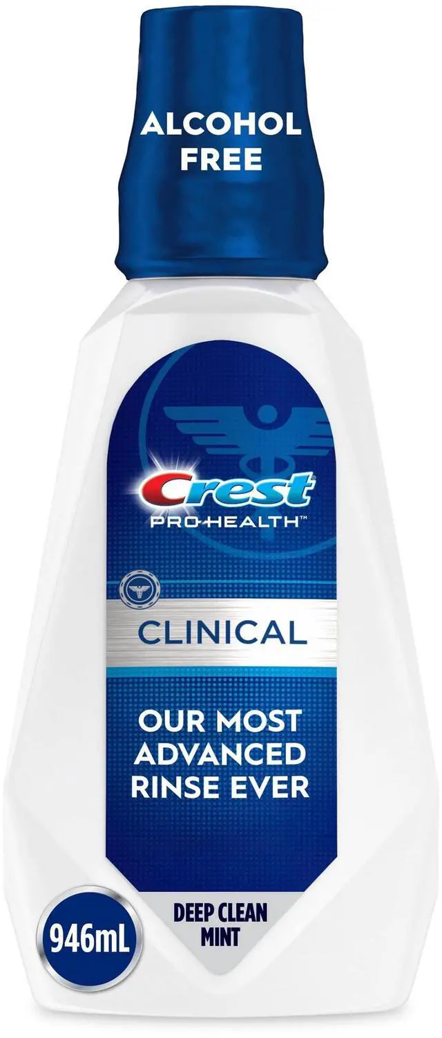 Main image of Crest Mouthwash, Pro-Health Clinical Mouthwash, Alcohol Free, Antigingivitis & Antiplaque, Deep Clean Mint- 946 mL