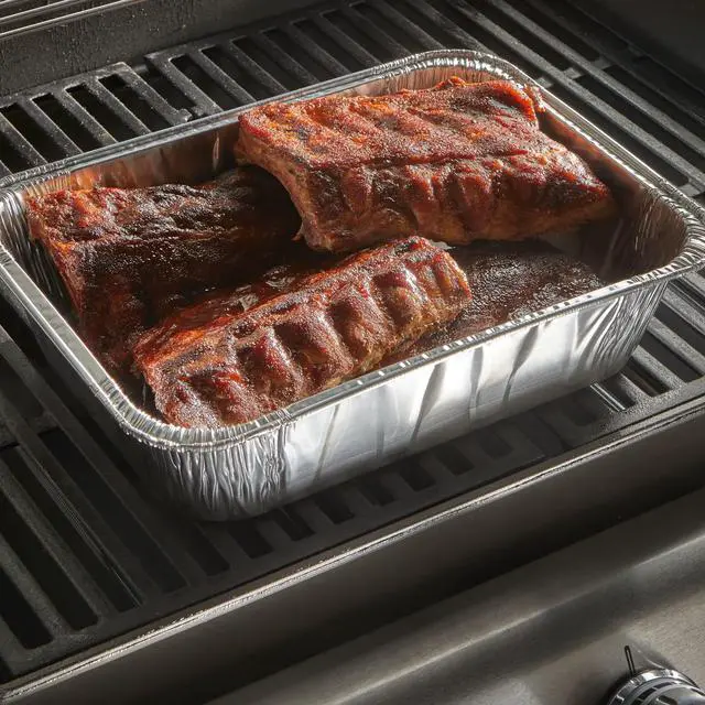 Alt view image 6 of 6 - Reynolds Kitchens Heavy Duty Extra Deep Disposable Utility Pan for Grilling, 13.25 x 9.63 x 3.5 in., 1 Count