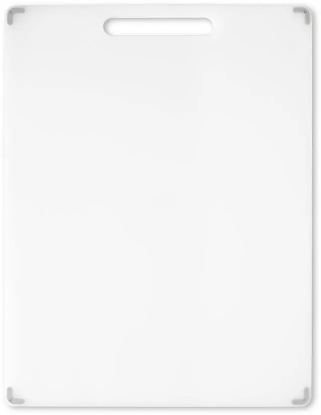 Alt view image 5 of 6 - Mainstays 11" X 14.5" White Non-Slip Poly Cutting Board with Juice Groove
