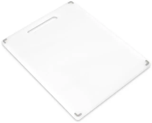 Alt view image 4 of 6 - Mainstays 11" X 14.5" White Non-Slip Poly Cutting Board with Juice Groove