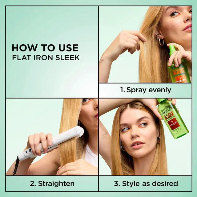 Alt view image 4 of 5 - Garnier Fructis Flat Iron Perfector Straightening Mist Hair Sprays Argan Oil All Hair Types 6 fl oz