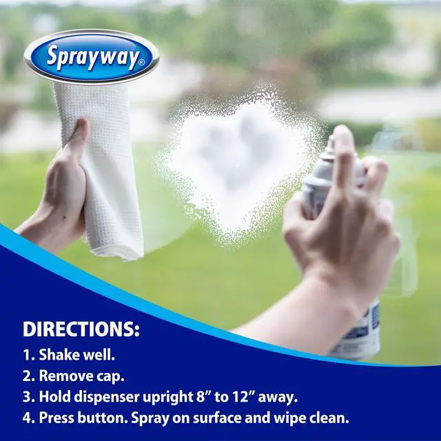 Alt view image 3 of 5 - Sprayway Glass Cleaner Foaming Aerosol Spray, 19 oz, 2-Pack, Ammonia-Free, Streak-Free Shine