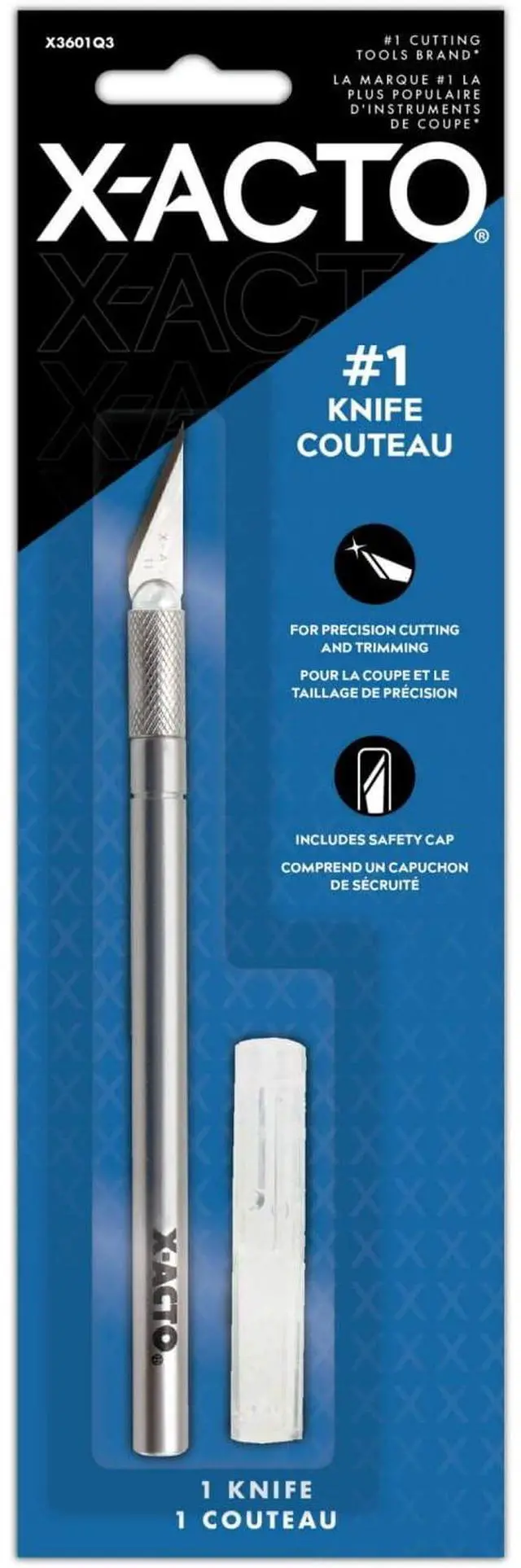 Main image of X-Acto No.1 Knife with Safety Cap for Cutting and Trimming, Craft Knife, 1 Count