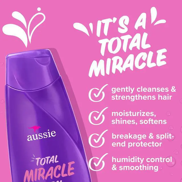 Alt view image 4 of 5 - Aussie Total Miracle Shampoo for All Hair Types 12.1 fl oz
