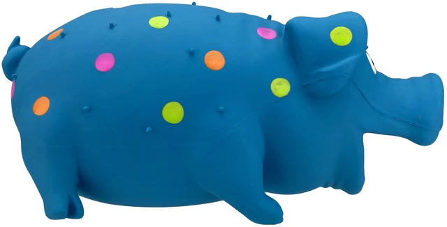 Alt view image 3 of 5 - Vibrant Life Multicolor Pig Latex Dog Toy, Chew Level 1
