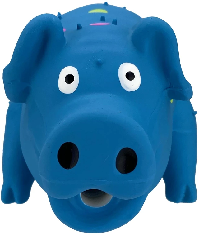 Alt view image 2 of 5 - Vibrant Life Multicolor Pig Latex Dog Toy, Chew Level 1