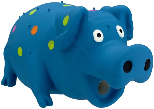 Alt view image 5 of 5 - Vibrant Life Multicolor Pig Latex Dog Toy, Chew Level 1