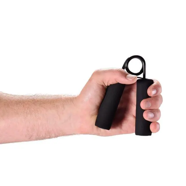Alt view image 5 of 5 - Athletic Works Hand Grips, Steel Construction, Universal Size, 2-Pack, Black