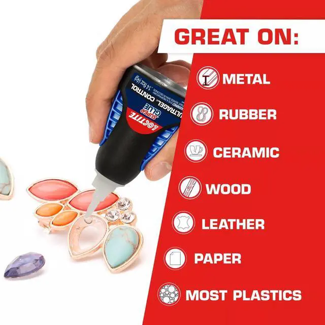 Alt view image 6 of 6 - Loctite Super Glue Ultra Gel Control, Pack of 1, Clear 0.14 fl oz Bottle