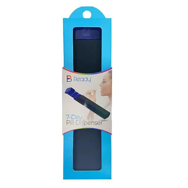 Alt view image 4 of 6 - BReady 7-Day Slide Pill Case, Compact Weekly Pill Organizer, Colors Vary