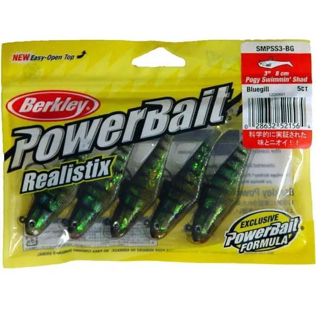 Main image of Berkley PowerBait Pogy Swim Shad Fishing Soft Bait