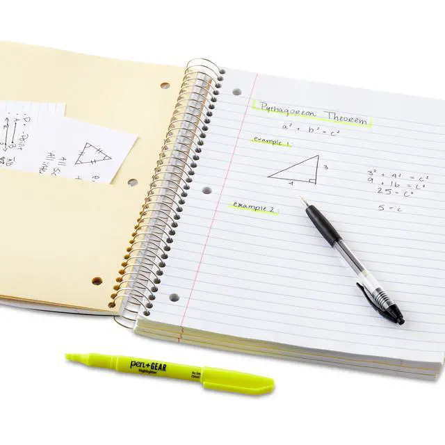 Alt view image 2 of 5 - Pen+Gear Wide Ruled 5-Subject Poly Notebook, Black, 8.5 in x 10.5 in, 160 Sheets