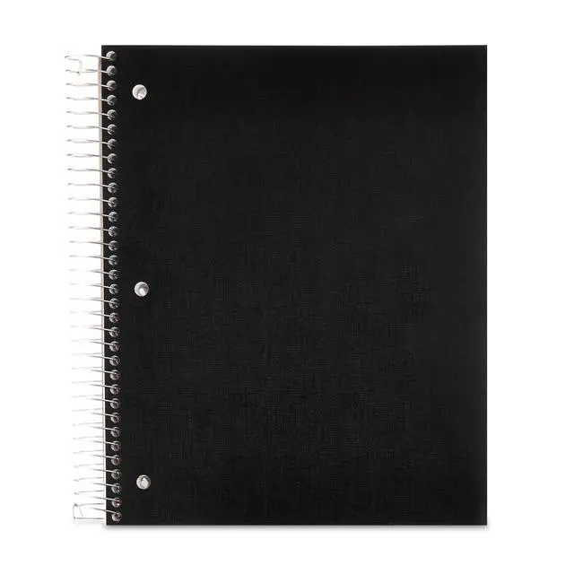 Alt view image 5 of 5 - Pen+Gear Wide Ruled 5-Subject Poly Notebook, Black, 8.5 in x 10.5 in, 160 Sheets