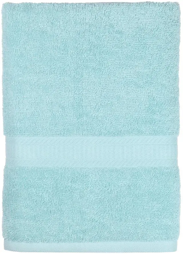 Alt view image 2 of 5 - (2 pack) Mainstays Basic Bath Bath Towel, 100% Cotton, Aqua